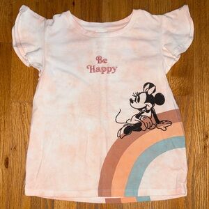 Disney Kids' Peach Minnie & Mickey Mouse Tee